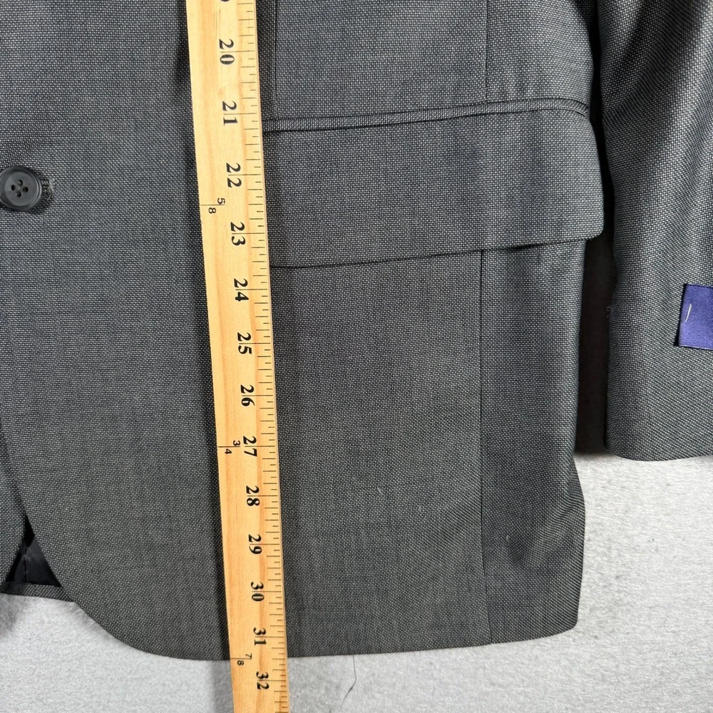 Arrow USA 1851 Mens 40 Short Charcoal Grey 3 Button Suit Separate Blazer A922023